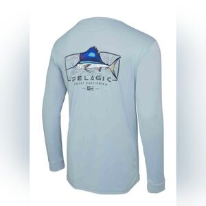 Pelagic Men's Aquatek Sailfish Fishing Long Sleeve Shirt - Large